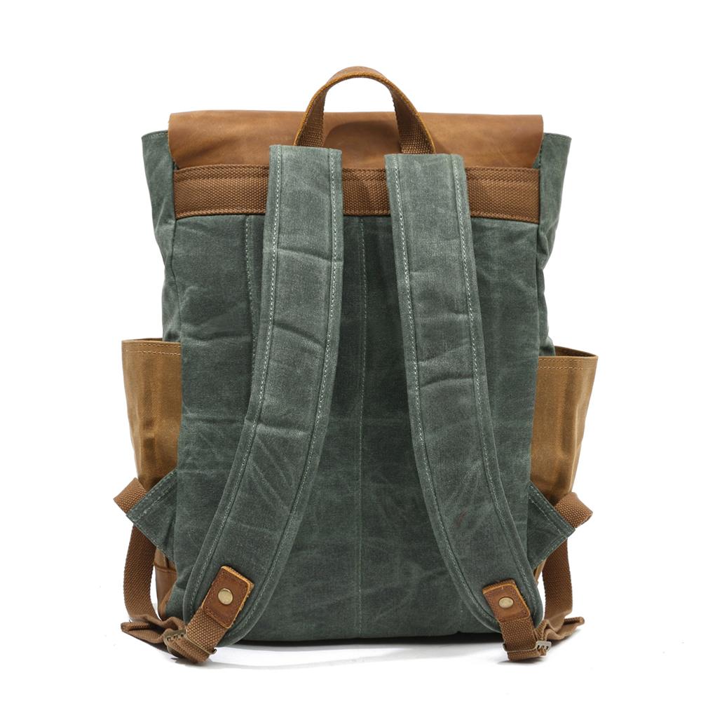 Elegant Vintage Laptop Backpack with Easy Access and Vintage Appeal - Leather Purse Backpack