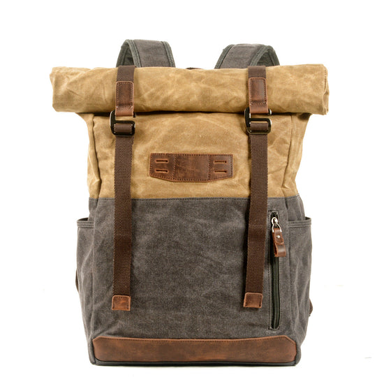 Stylish Canvas Daypack for Men and Women – Durable, Lightweight Backpack - Leather Purse Backpack