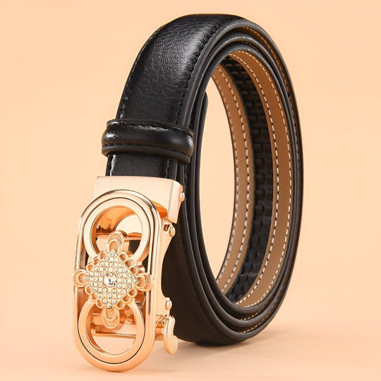 Automatic Leather Belt For Women, Selma Model - Leather Purse Backpack