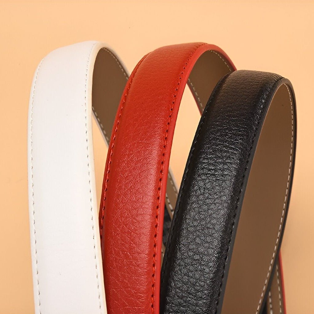 Automatic Leather Belt For Women, Selma Model - Leather Purse Backpack