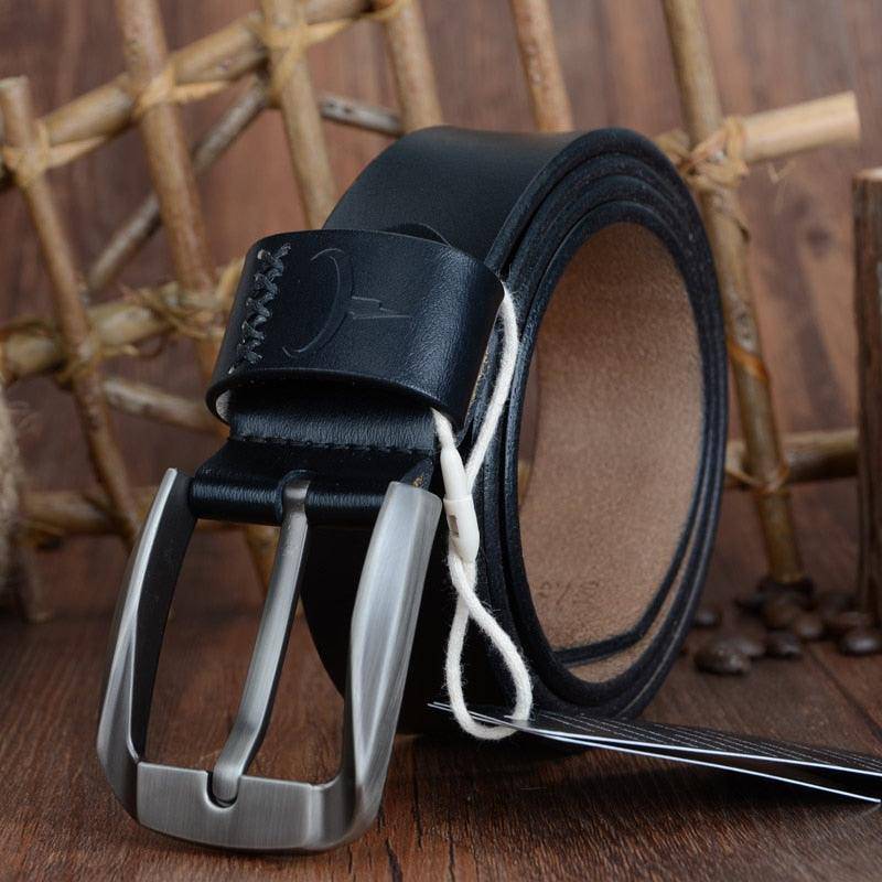 Designer Casual Leather Belt For Men, Mustang Model - Leather Purse Backpack