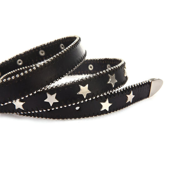 Fashion Star Studded Belt For Women, Eline Model - Leather Purse Backpack