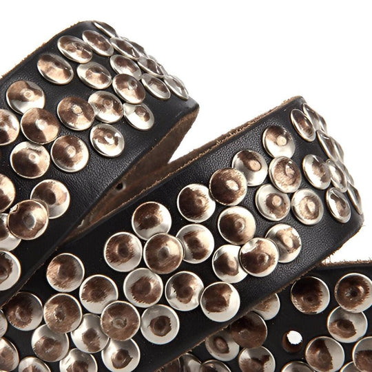 Unique Studded Leather Belt For Women, Andrea Model - Leather Purse Backpack