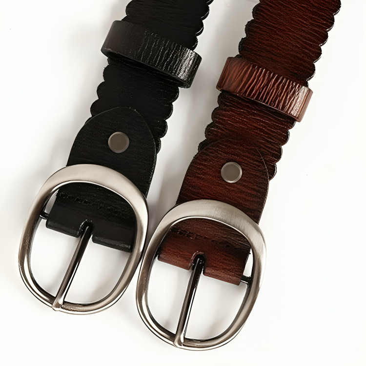 Luxury Studded Leather Belt For Women, Elmyra Model - Leather Purse Backpack