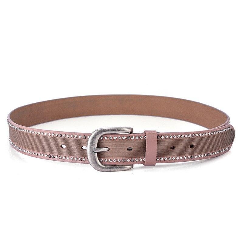 Studded Leather Belt For Women, Halaema Model - Leather Purse Backpack