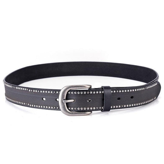 Studded Leather Belt For Women, Halaema Model - Leather Purse Backpack
