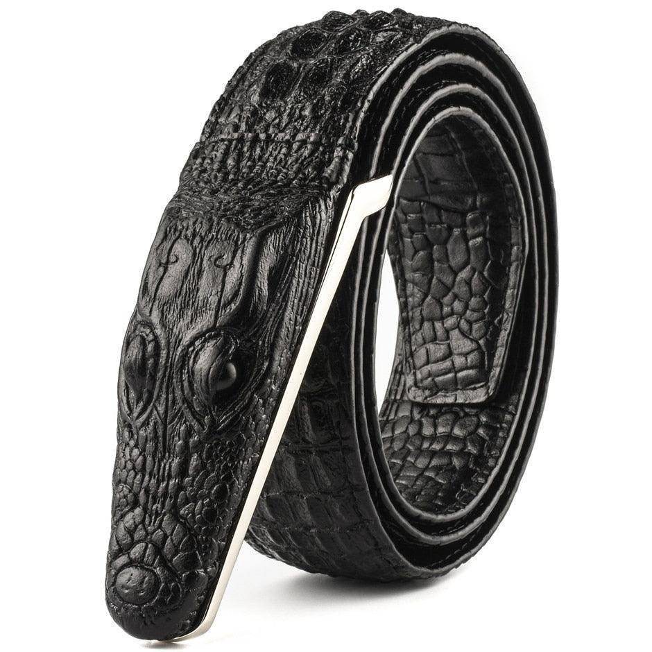 Crocodile Leather Suit Belt For Men, Enokur Model - Leather Purse Backpack
