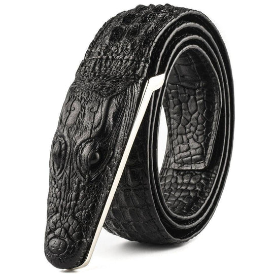 Crocodile Leather Suit Belt For Men, Enokur Model - Leather Purse Backpack