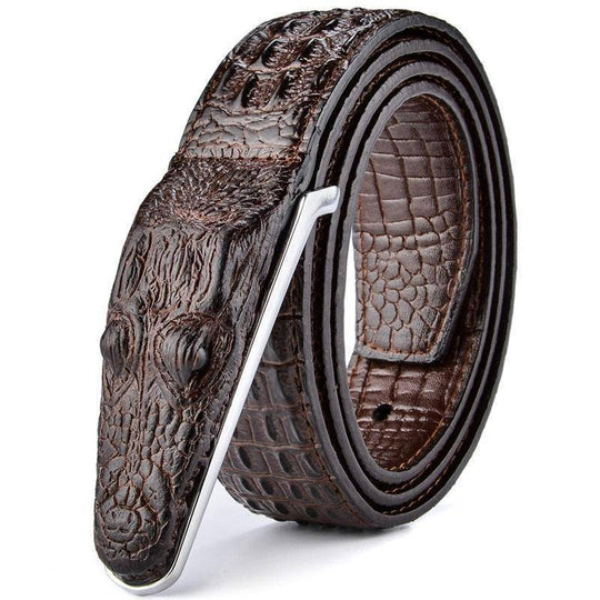 Crocodile Leather Suit Belt For Men, Enokur Model - Leather Purse Backpack