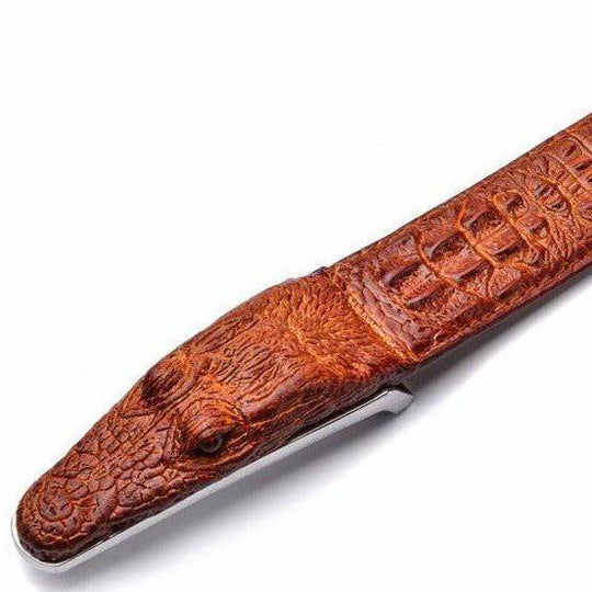 Crocodile Leather Suit Belt For Men, Enokur Model - Leather Purse Backpack