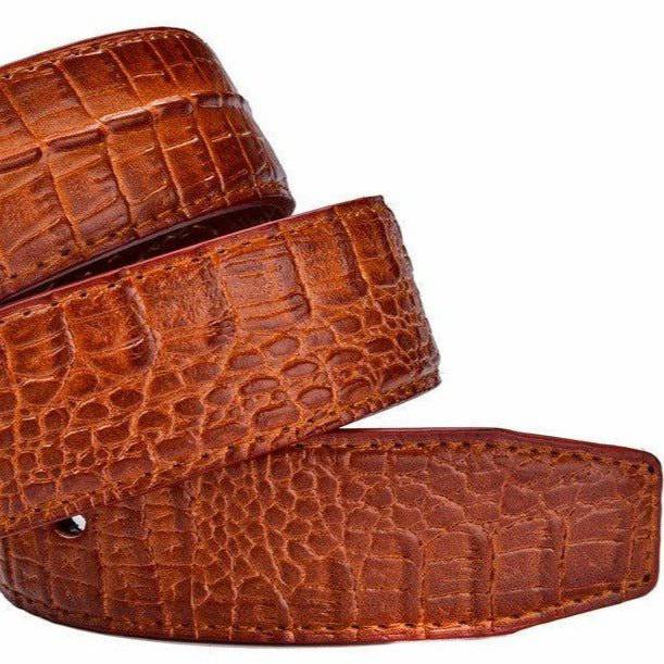 Crocodile Leather Suit Belt For Men, Enokur Model - Leather Purse Backpack