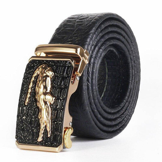 Crocodile Suit Leather  Belt For Men, Giorgi Model - Leather Purse Backpack
