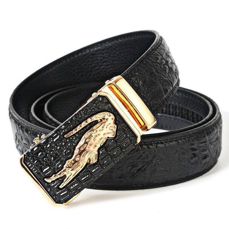 Crocodile Suit Leather  Belt For Men, Giorgi Model - Leather Purse Backpack