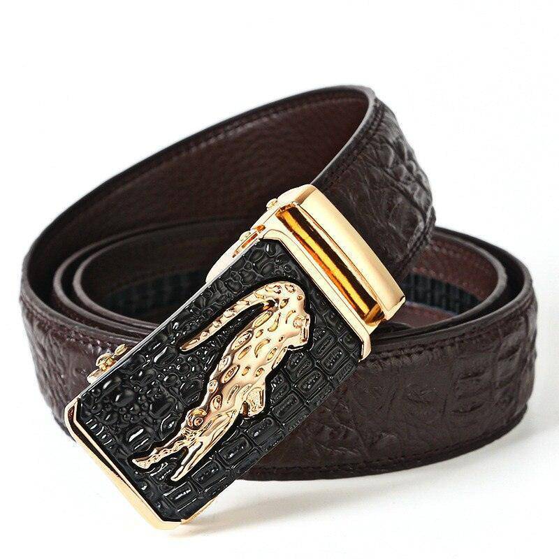 Crocodile Suit Leather  Belt For Men, Giorgi Model - Leather Purse Backpack