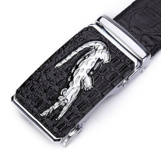 Crocodile Suit Leather  Belt For Men, Giorgi Model - Leather Purse Backpack