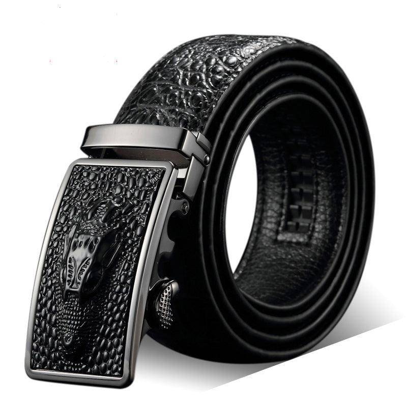 Crocodile Leather Suit Belt For Men, Tengiz Model - Leather Purse Backpack