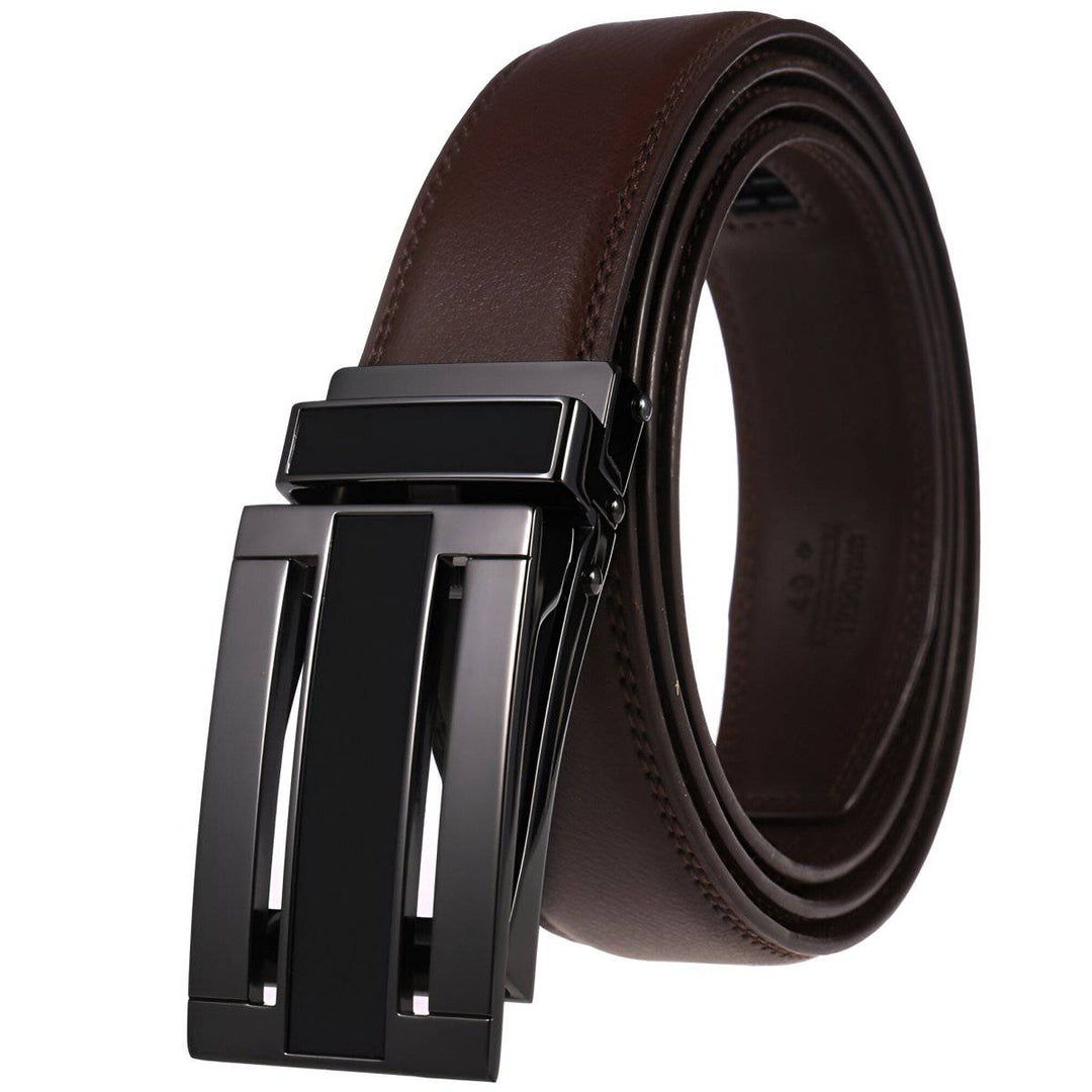 Full Grain Leather Suit Belt For Men, Paulin Model - Leather Purse Backpack