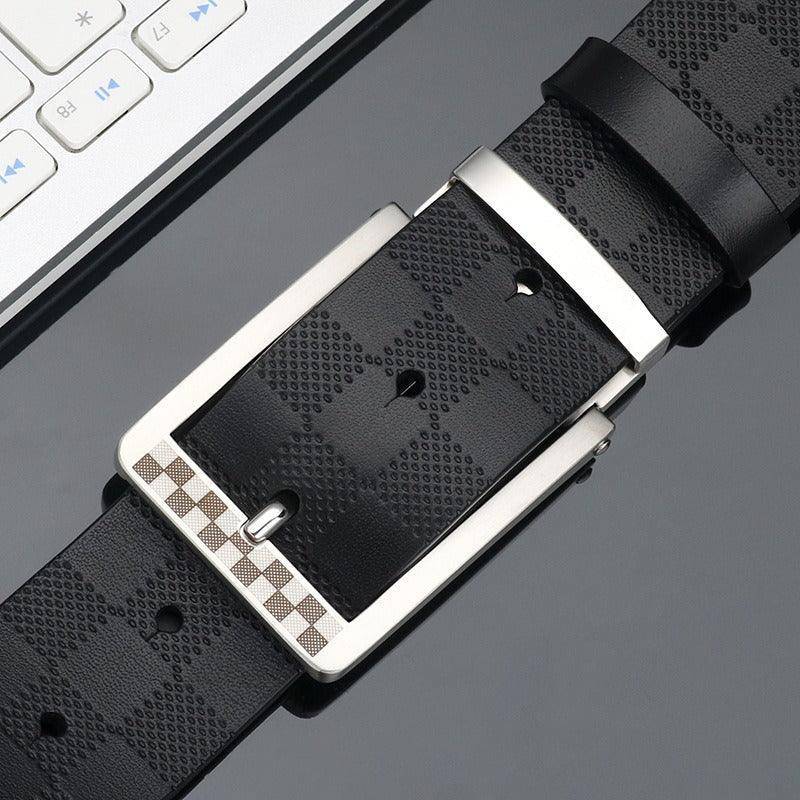 Casual Leather Suit Belt For Men, Edvard Model - Leather Purse Backpack