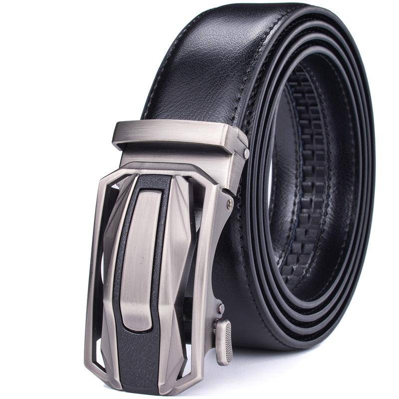 Designer Leather Suit Belt For Men, Lotus Model - Leather Purse Backpack