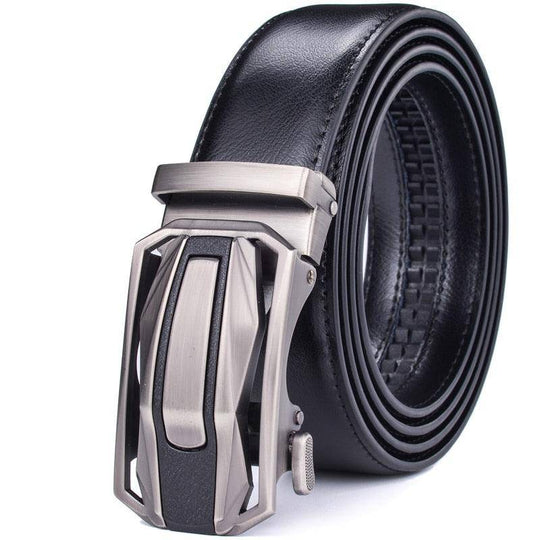 Designer Leather Suit Belt For Men, Lotus Model - Leather Purse Backpack