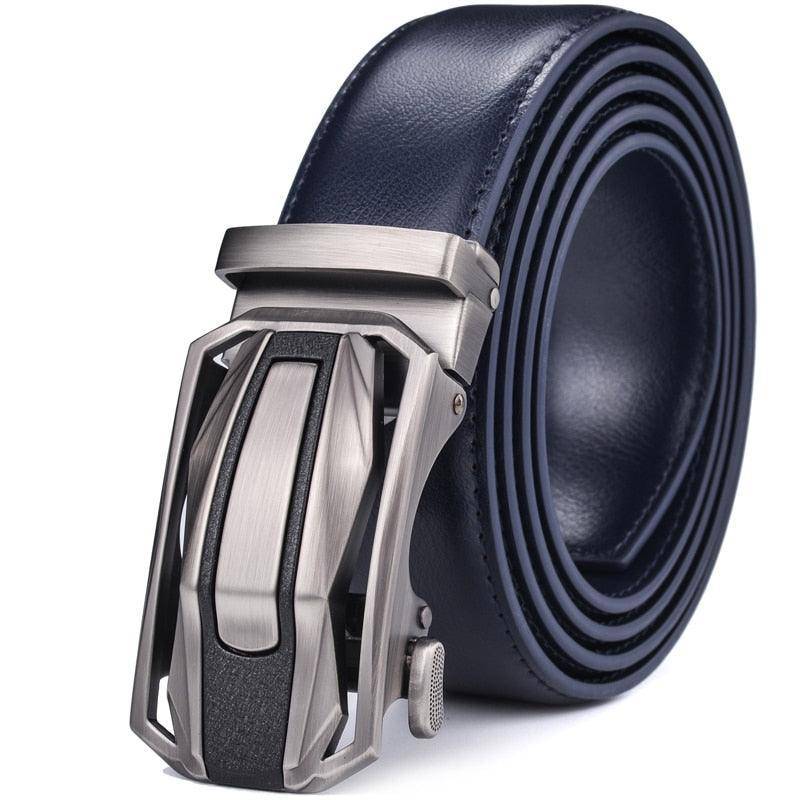 Designer Leather Suit Belt For Men, Lotus Model - Leather Purse Backpack