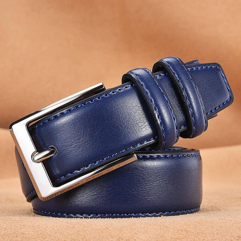 Durable Leather Suit Belt For Men, Jonathan Model - Leather Purse Backpack