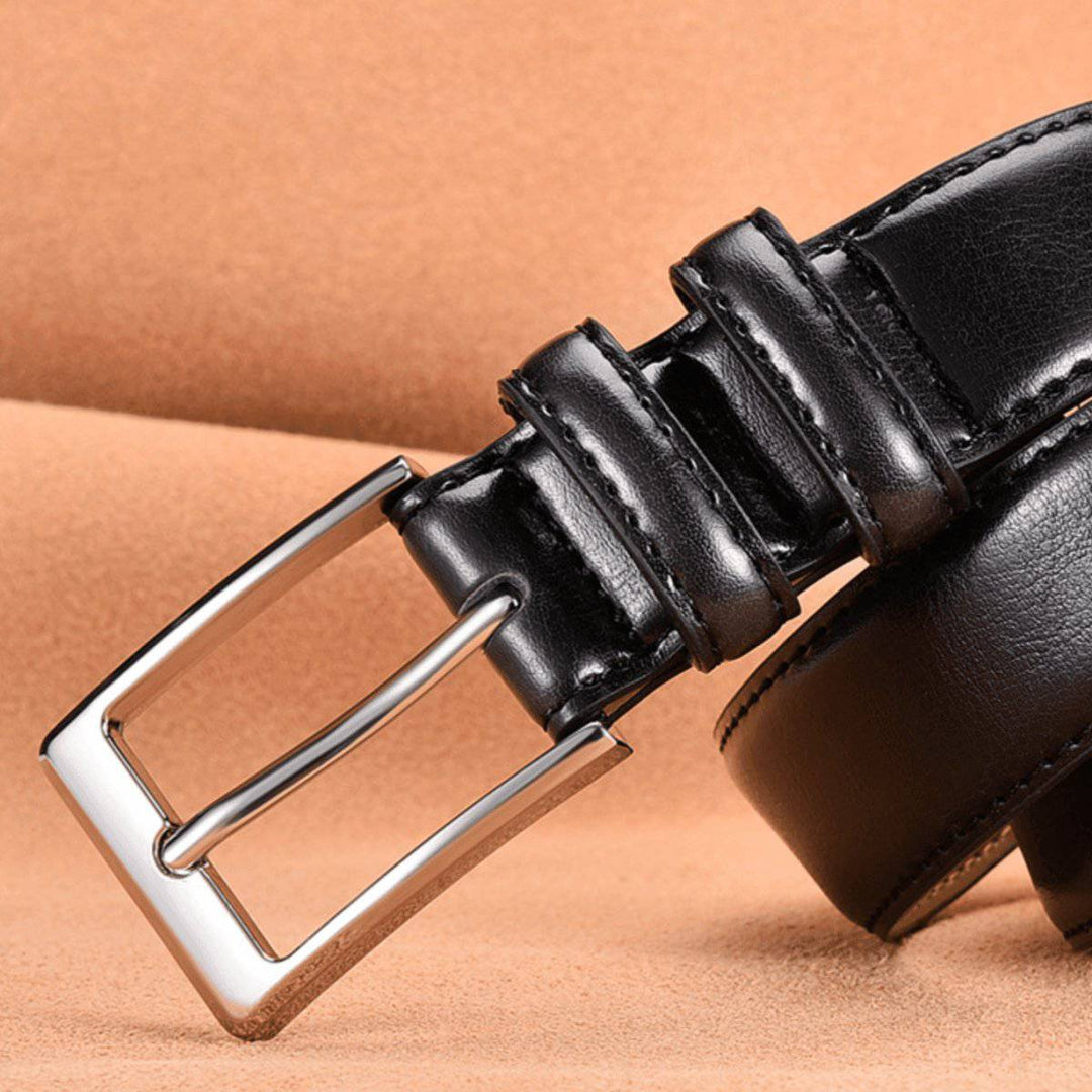 Durable Leather Suit Belt For Men, Jonathan Model - Leather Purse Backpack