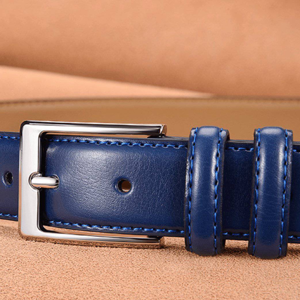 Durable Leather Suit Belt For Men, Jonathan Model - Leather Purse Backpack