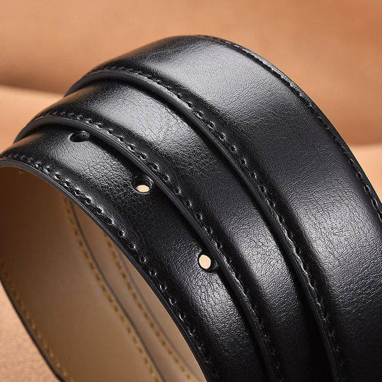 Durable Leather Suit Belt For Men, Jonathan Model - Leather Purse Backpack