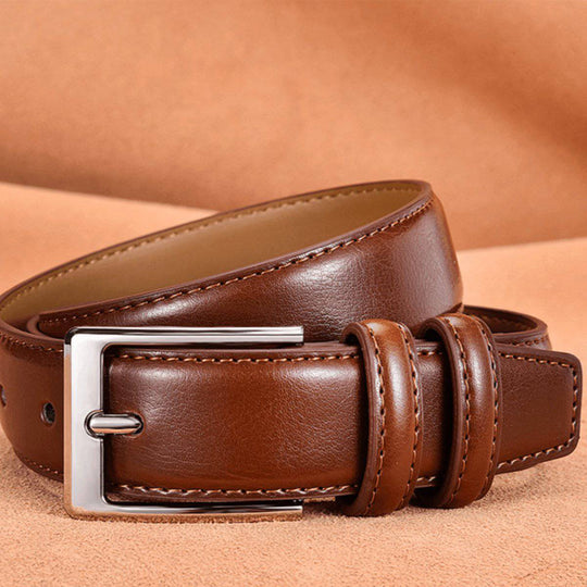 Durable Leather Suit Belt For Men, Jonathan Model - Leather Purse Backpack
