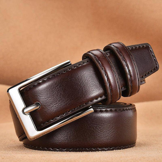 Durable Leather Suit Belt For Men, Jonathan Model - Leather Purse Backpack