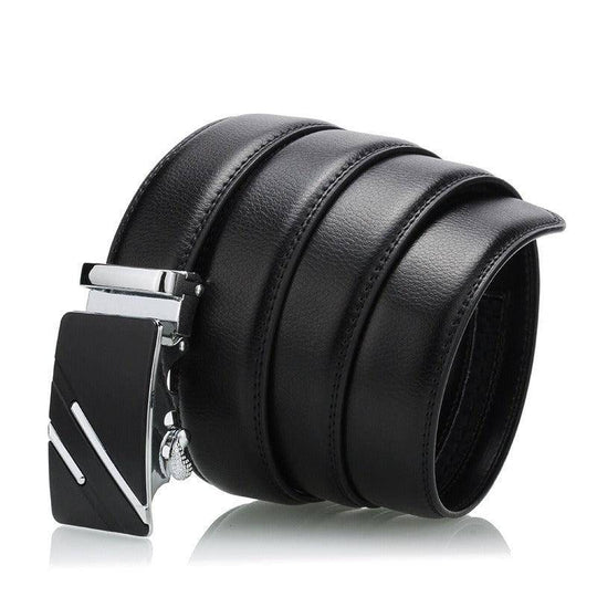 Black Casual Leather Suit Belt For Men, Kote Model - Leather Purse Backpack