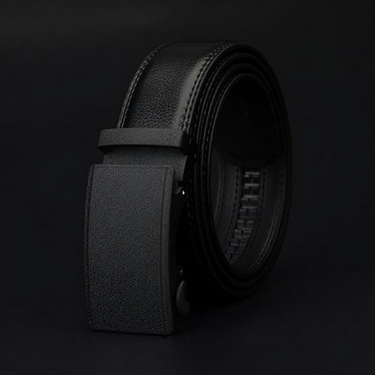 Unique Black Leather Suit Belt For Men, Rouben Model - Leather Purse Backpack