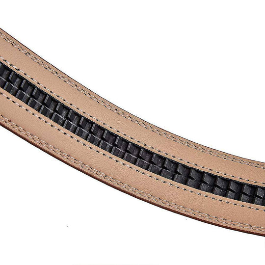 Brown Leather Suit Belt For Men, Thucer Model - Leather Purse Backpack