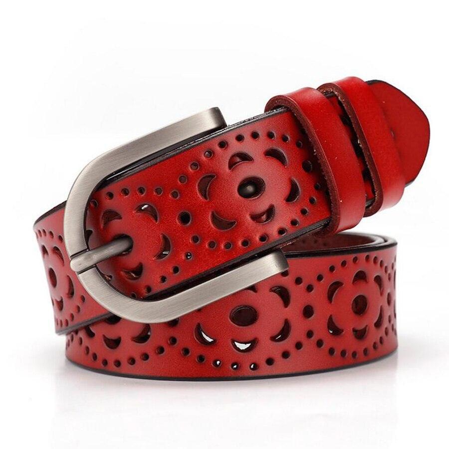 Openwork Fashion Leather Belt For Women, Eteri Model - Leather Purse Backpack