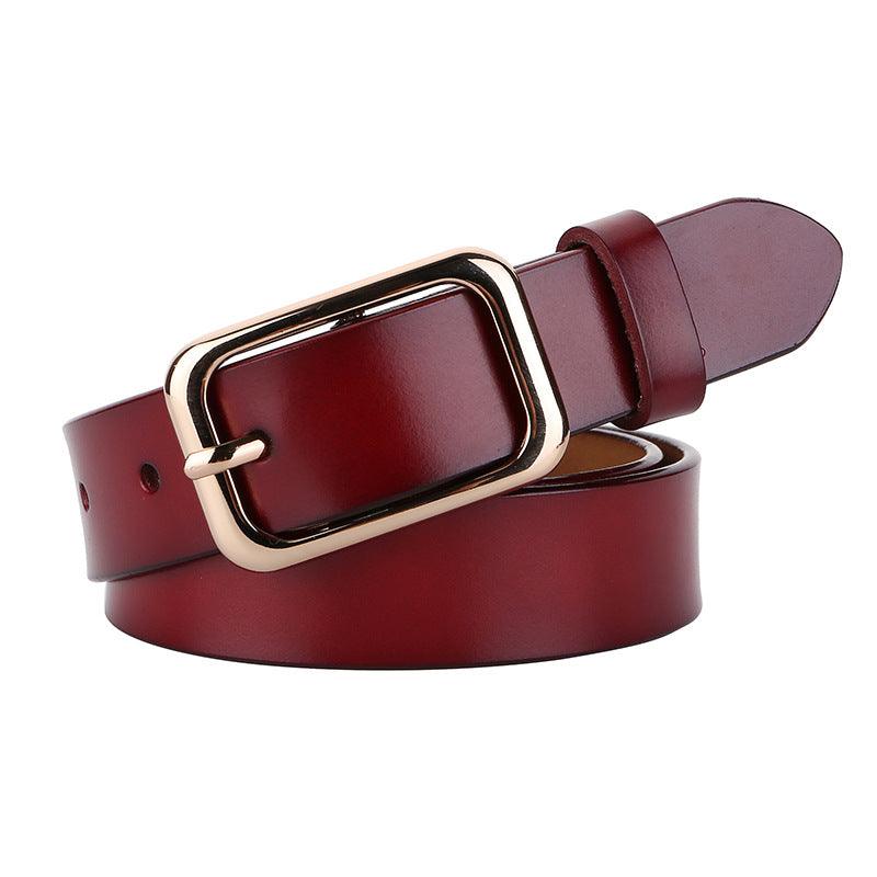 High-quality Leather Belt For Women, Leona Model - Leather Purse Backpack