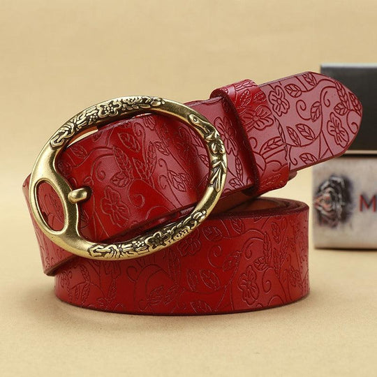 Bohemian Look Leather Belt For Women, Itotia Model - Leather Purse Backpack