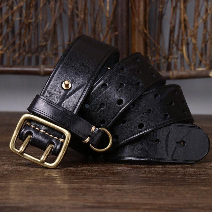 Minimalist Leather Belt For Women, Osomache Model - Leather Purse Backpack