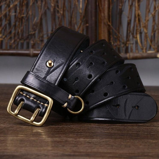 Minimalist Leather Belt For Women, Osomache Model - Leather Purse Backpack
