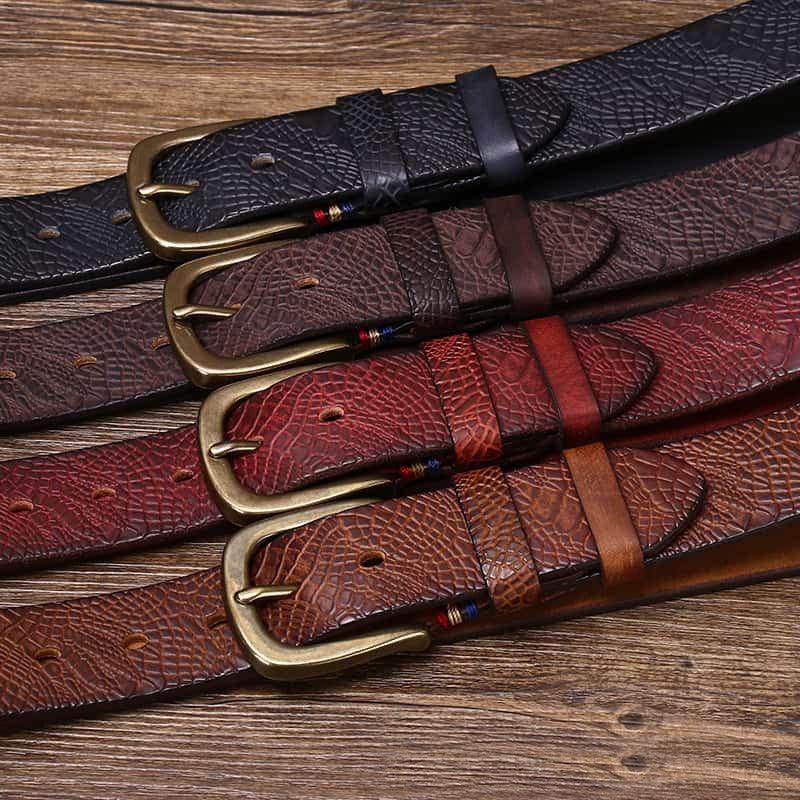 Durable Classic Leather Belt For Women, Peci Model - Leather Purse Backpack
