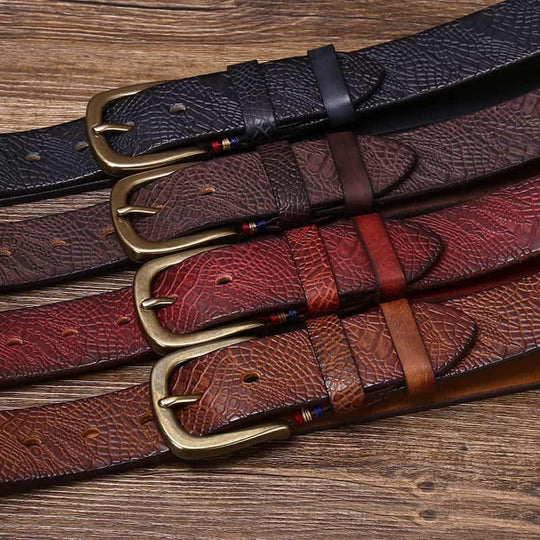 Durable Classic Leather Belt For Women, Peci Model - Leather Purse Backpack