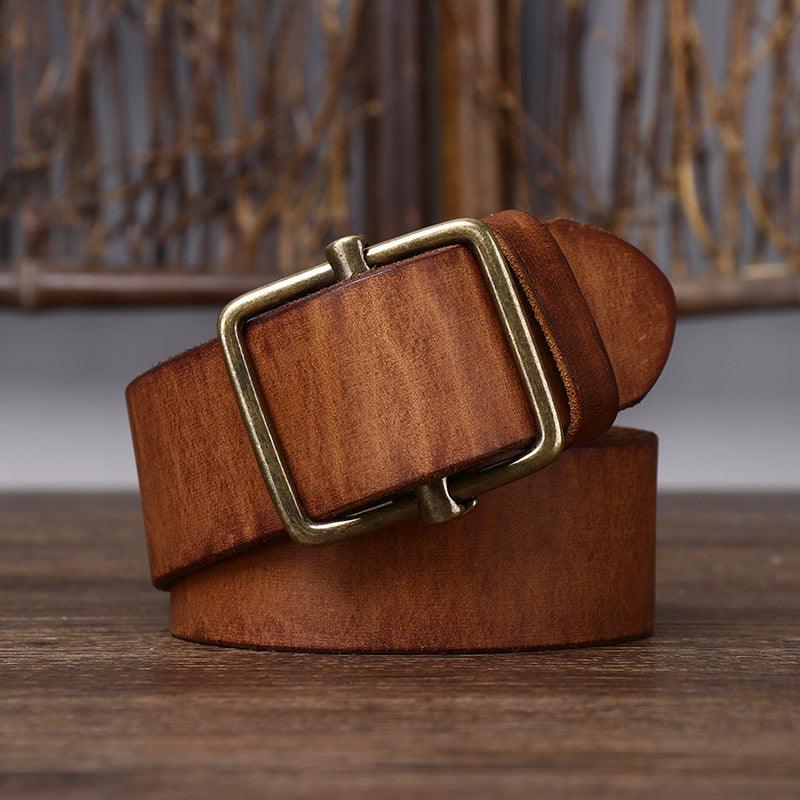 Luxury Formal Leather Belt For Women, Strumiana Model - Leather Purse Backpack