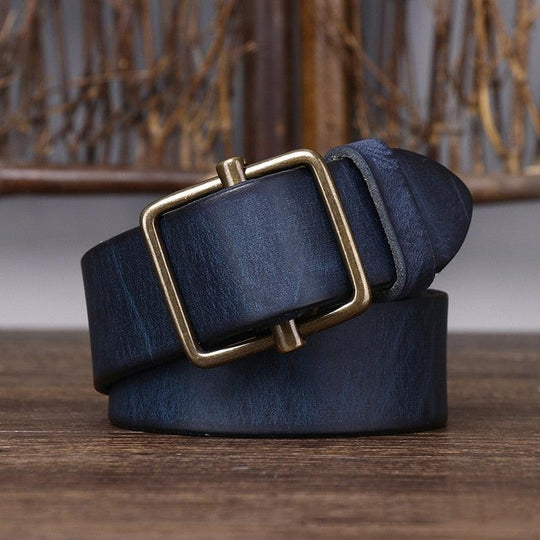 Luxury Formal Leather Belt For Women, Strumiana Model - Leather Purse Backpack