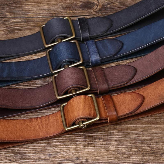Luxury Formal Leather Belt For Women, Strumiana Model - Leather Purse Backpack