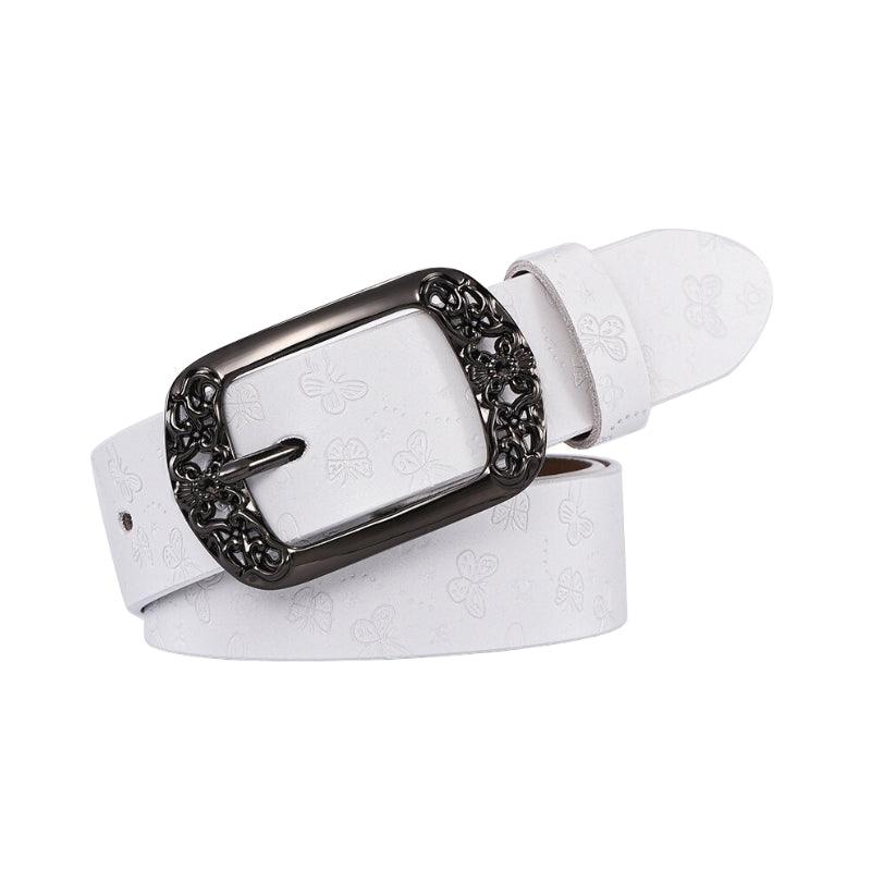 Butterflies Leather Belt For Women, Jasmine Model - Leather Purse Backpack