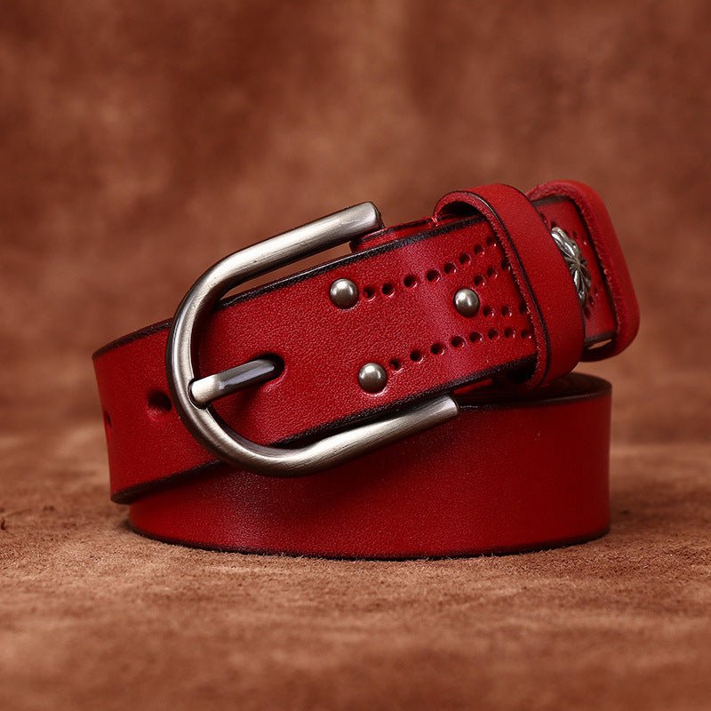 Decorative Leather Belt For Women, Aditya Model - Leather Purse Backpack
