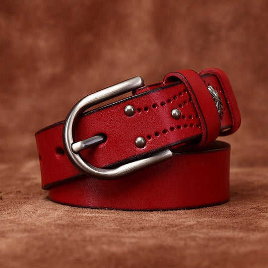 Decorative Leather Belt For Women, Aditya Model - Leather Purse Backpack