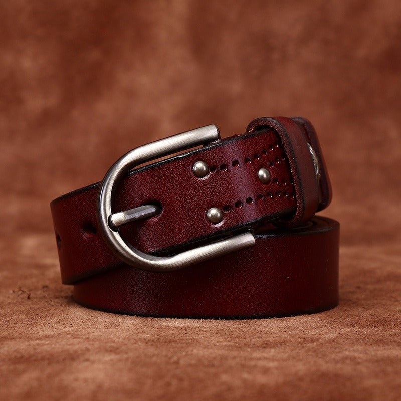 Decorative Leather Belt For Women, Aditya Model - Leather Purse Backpack