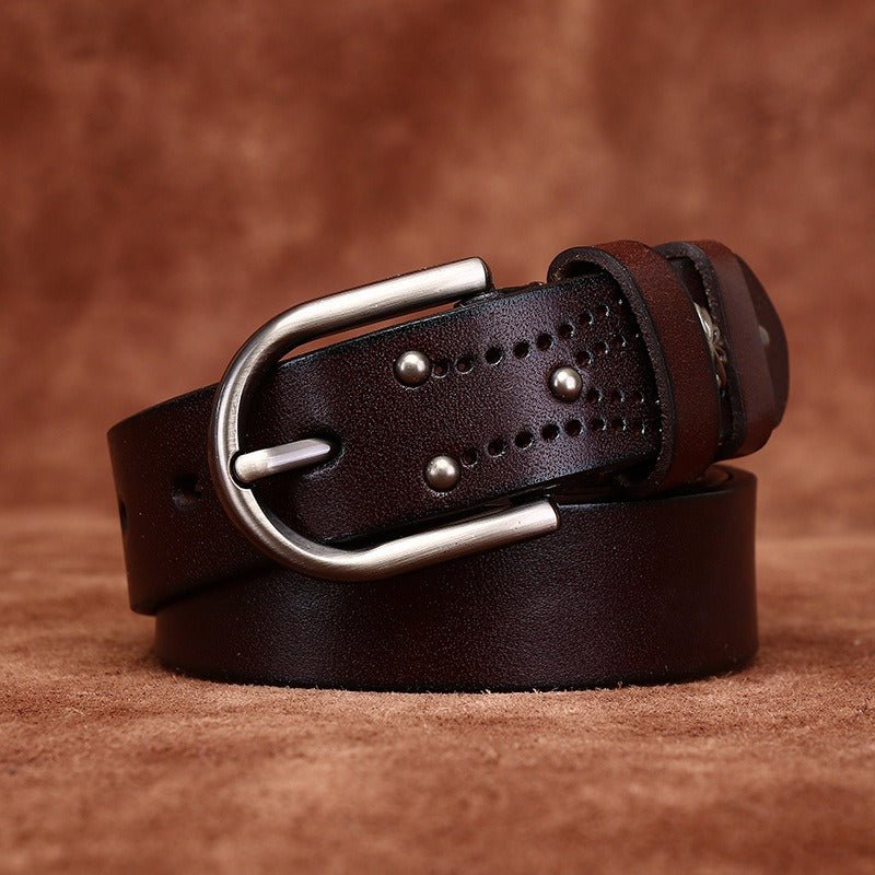 Decorative Leather Belt For Women, Aditya Model - Leather Purse Backpack