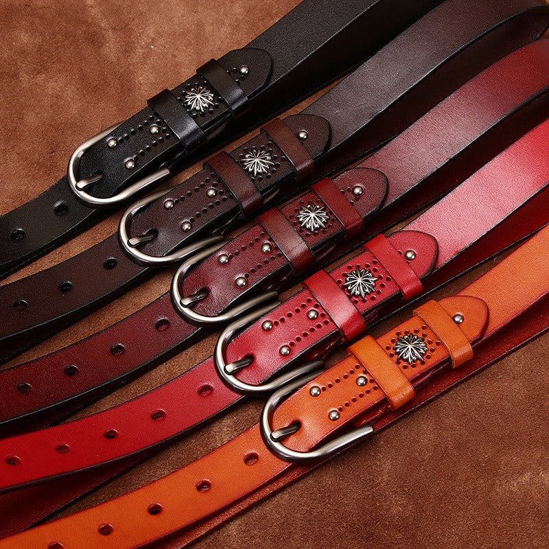 Decorative Leather Belt For Women, Aditya Model - Leather Purse Backpack